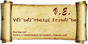Vásárhelyi Erzsébet névjegykártya