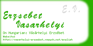 erzsebet vasarhelyi business card